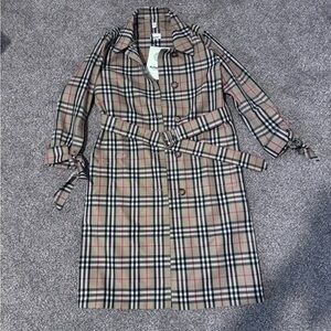 NWT😍BURBERRY❤️ARCHIVE BEIGE IP CHECK TRENCHCOAT
